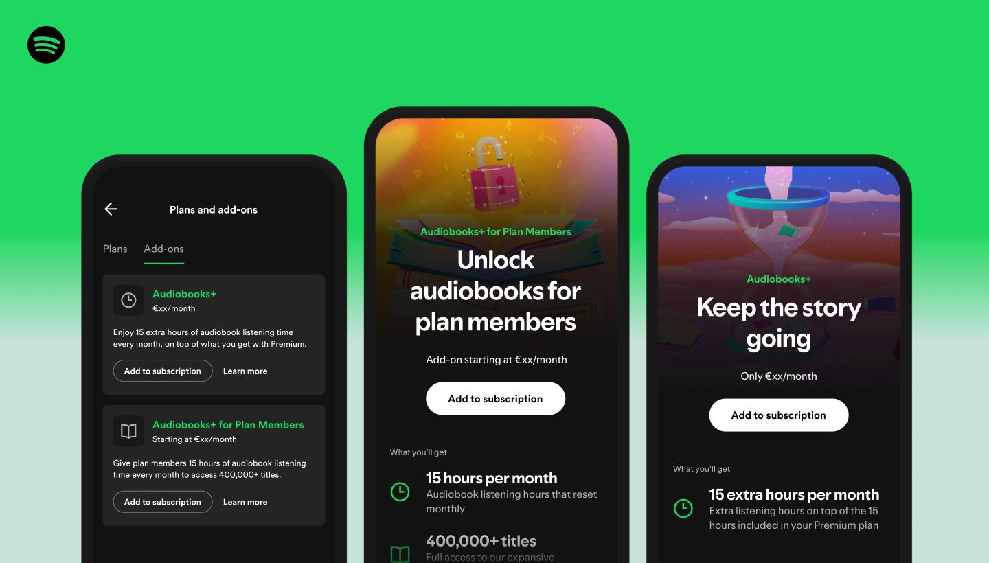 Audiobooks+ Brings More Choice and Flexibility to Spotify Premium Subscribers